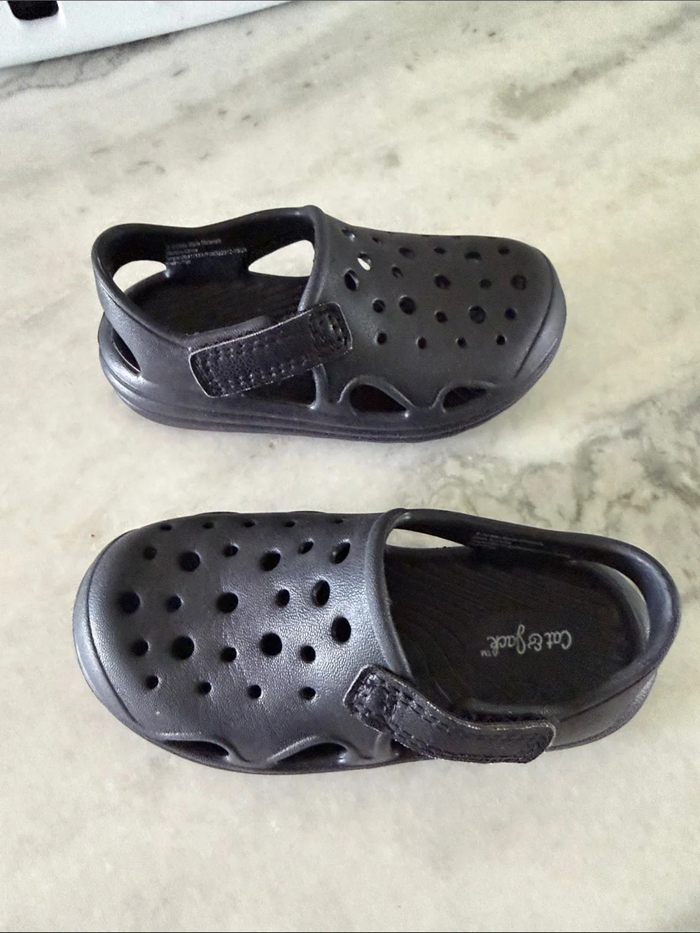 Cat & Jack Kids Black Ventilated Water Clogs